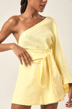 Short de linho baunilha Milena