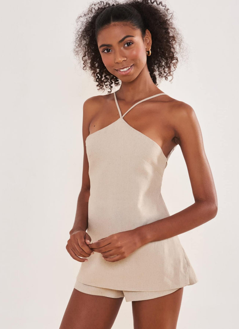 Bata de linho areia Bia