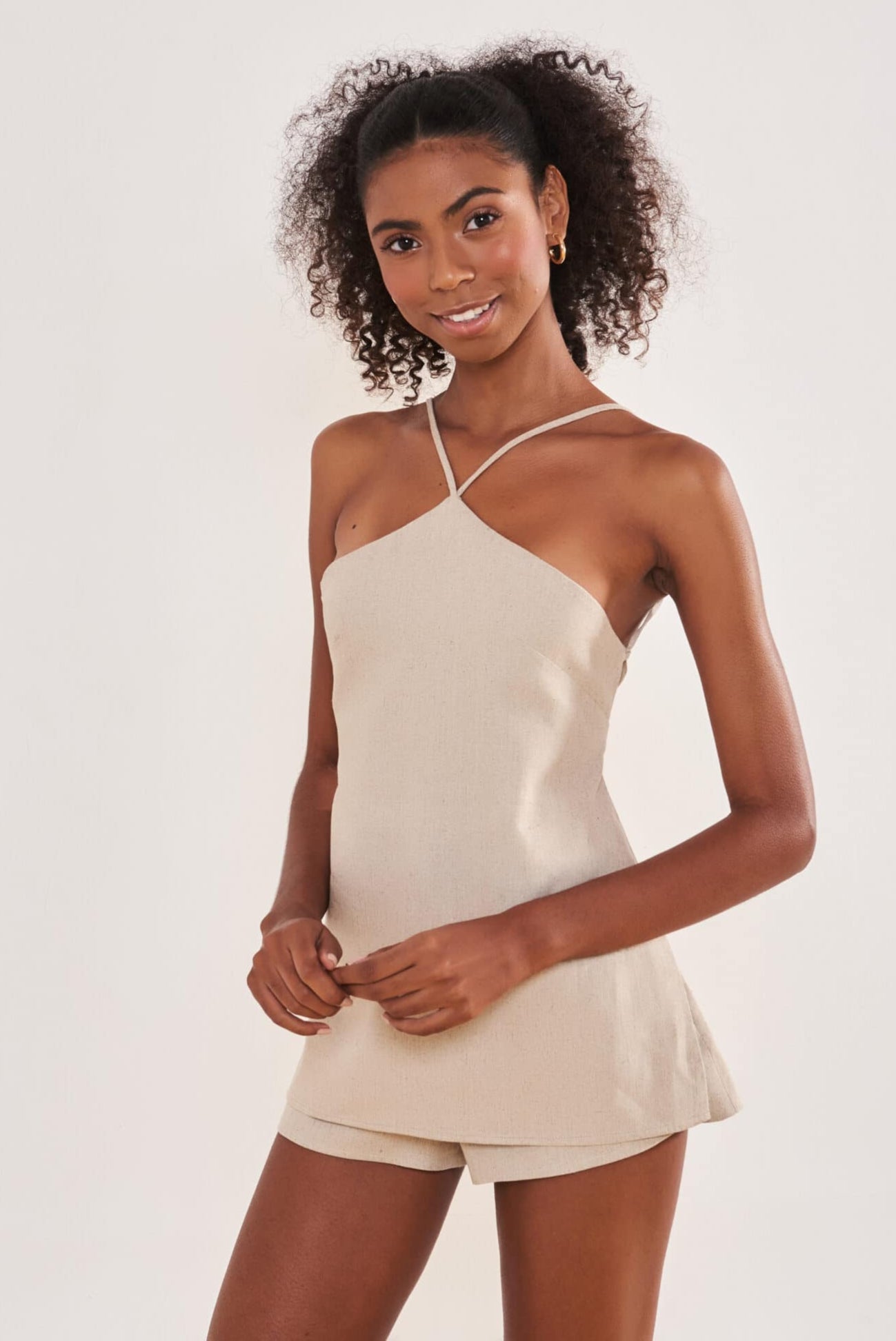 Bata de linho areia Bia