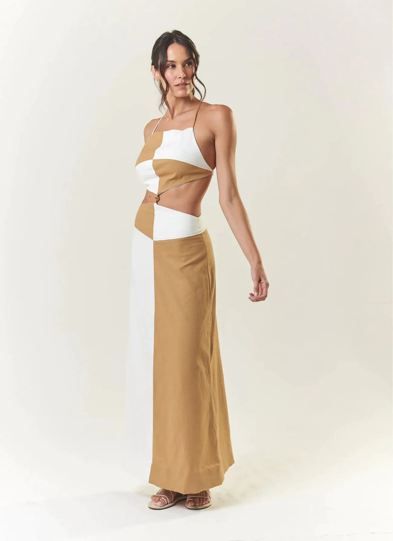 Vestido de linho duo Monique