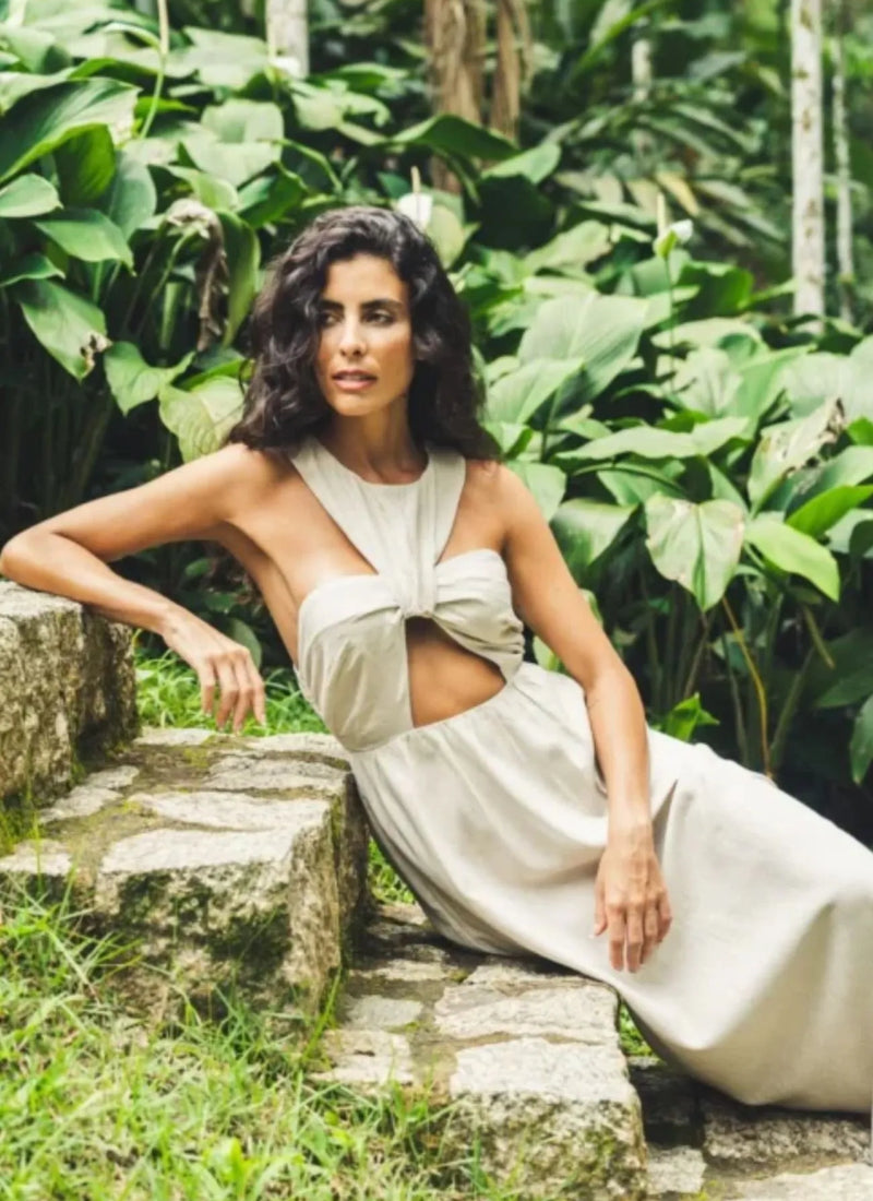 Vestido de Linho areia Eva