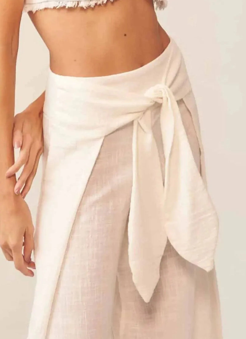 Calça off-white Felipa