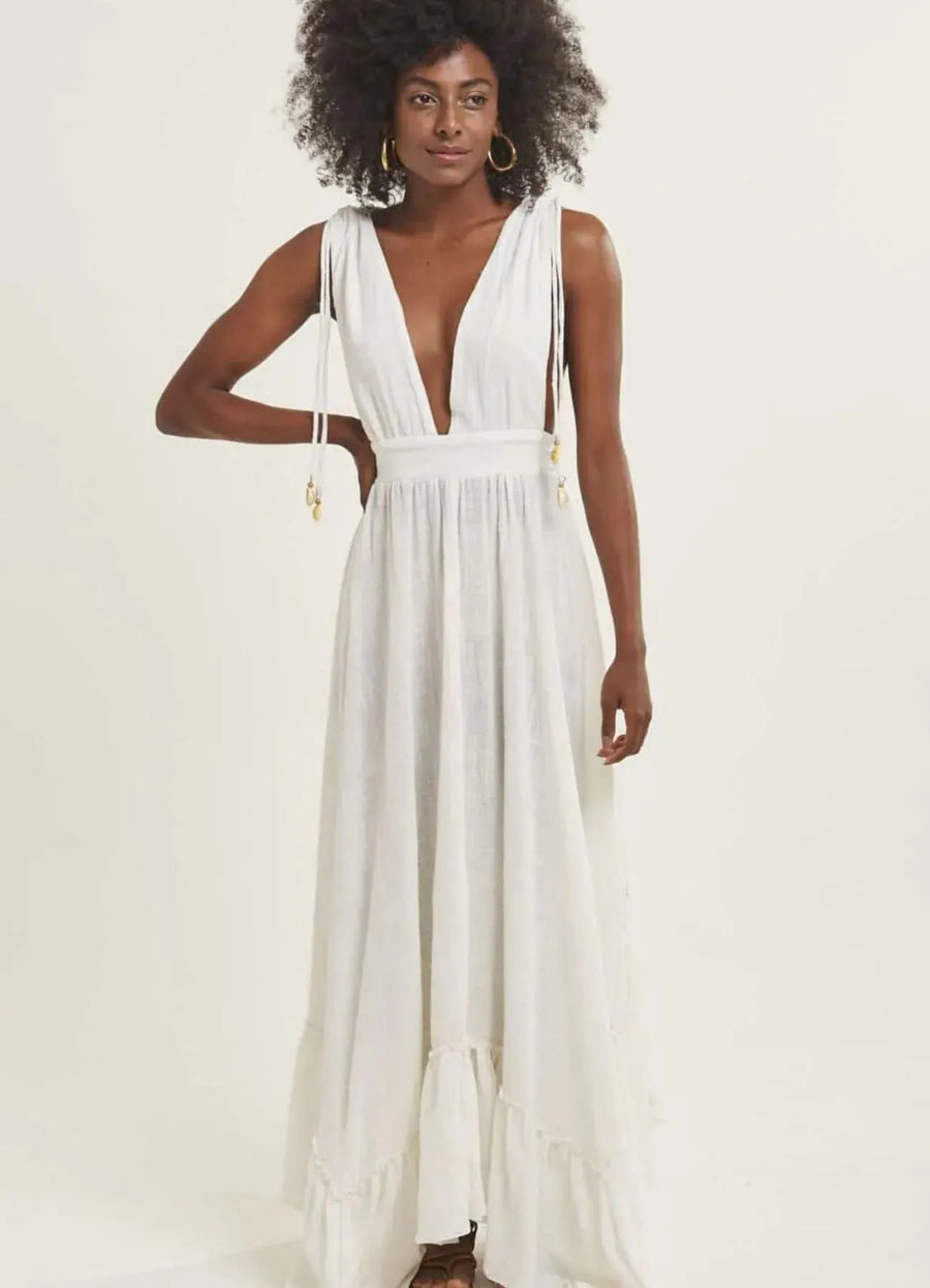 Vestido off-white Martina