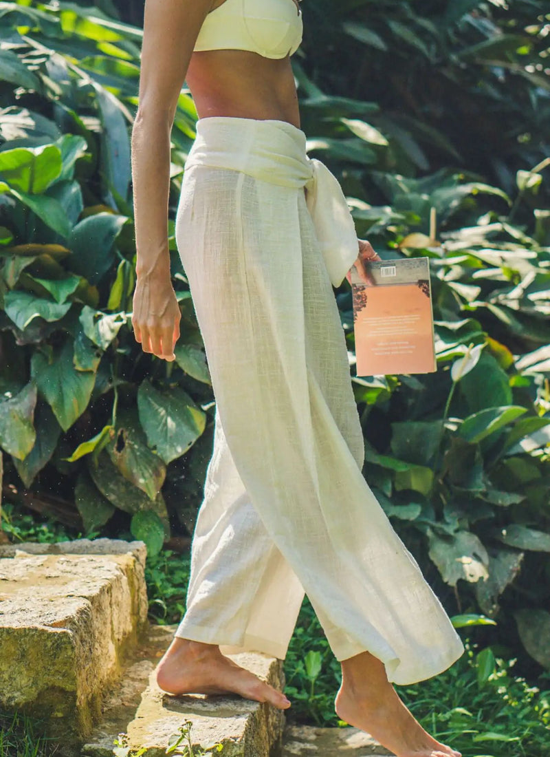 Calça off-white Felipa