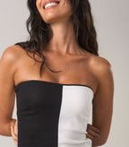 Vestido de Linho bicolor Maia