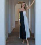 Vestido de Linho bicolor Maia