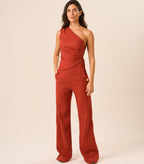 Calça de Linho pitanga Gisela