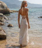 Vestido de Linho off-white Tricia