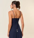 Vestido de Linho marinho Mia