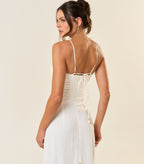 Vestido de Linho off-white Mia