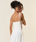 Vestido de Linho off-white Celina