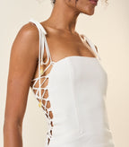 Vestido de Linho off-white Celina