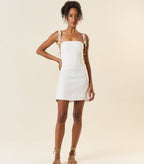 Vestido de Linho off-white Celina