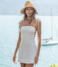 Vestido de Linho off-white Celina
