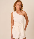 Bata de linho off-white Mila