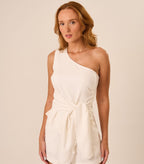 Bata de linho off-white Mila