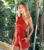 Top de linho pitanga Lucia