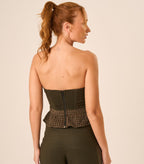 Calça de Linho com Laise Militar