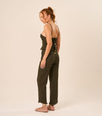 Calça de linho militar Guilhermina
