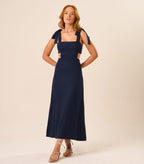 Vestido de Linho marinho Gisele