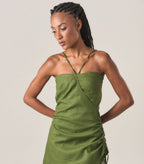 Macaquinho de linho verde Manu