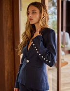 Blazer de Linho marinho Origem