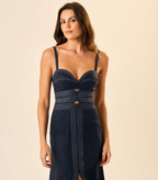 Vestido de Linho marinho Origem