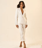 Blazer de Linho off-white Origem