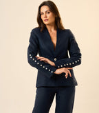 Blazer de Linho marinho Origem