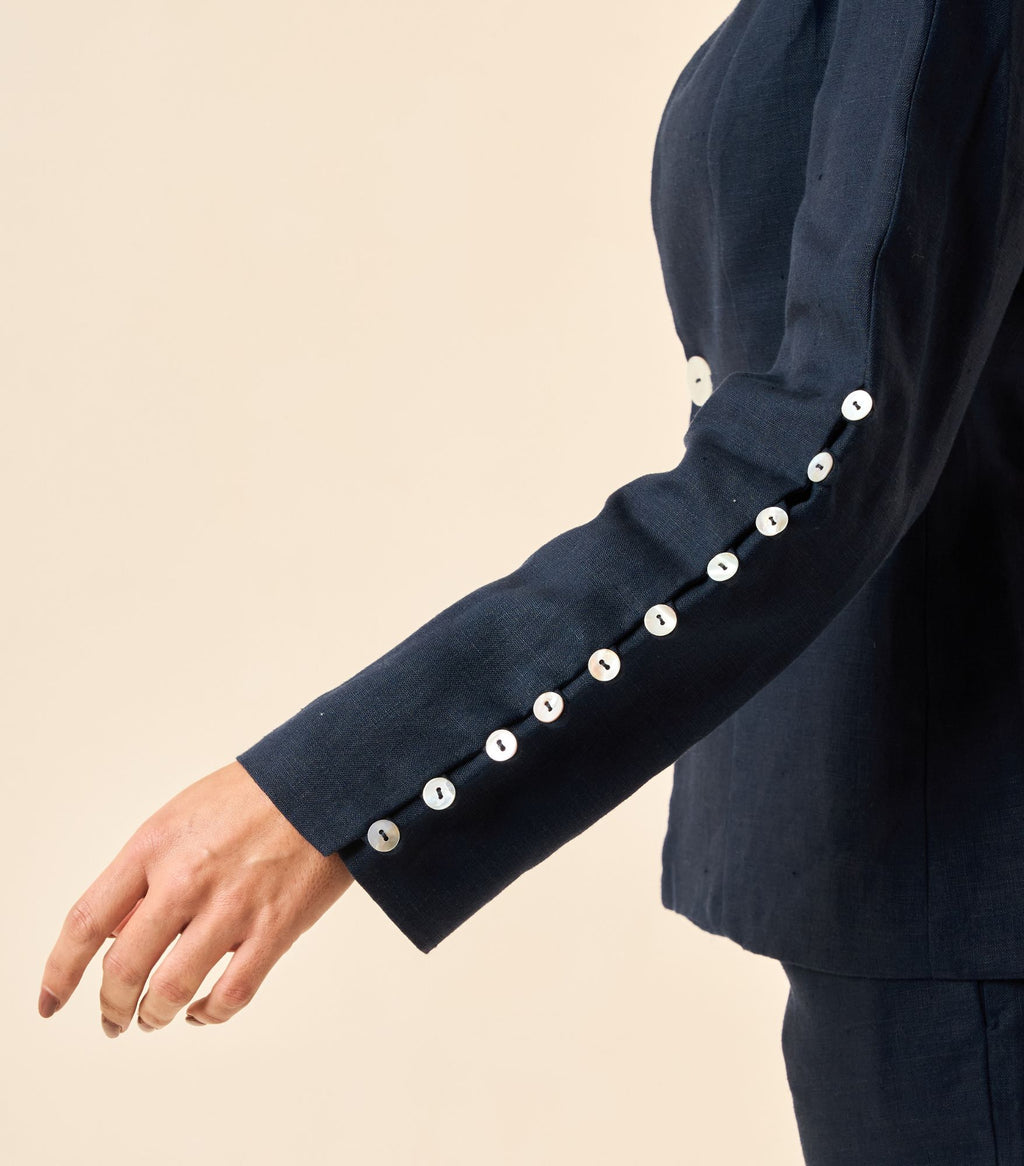 Blazer de Linho marinho Origem