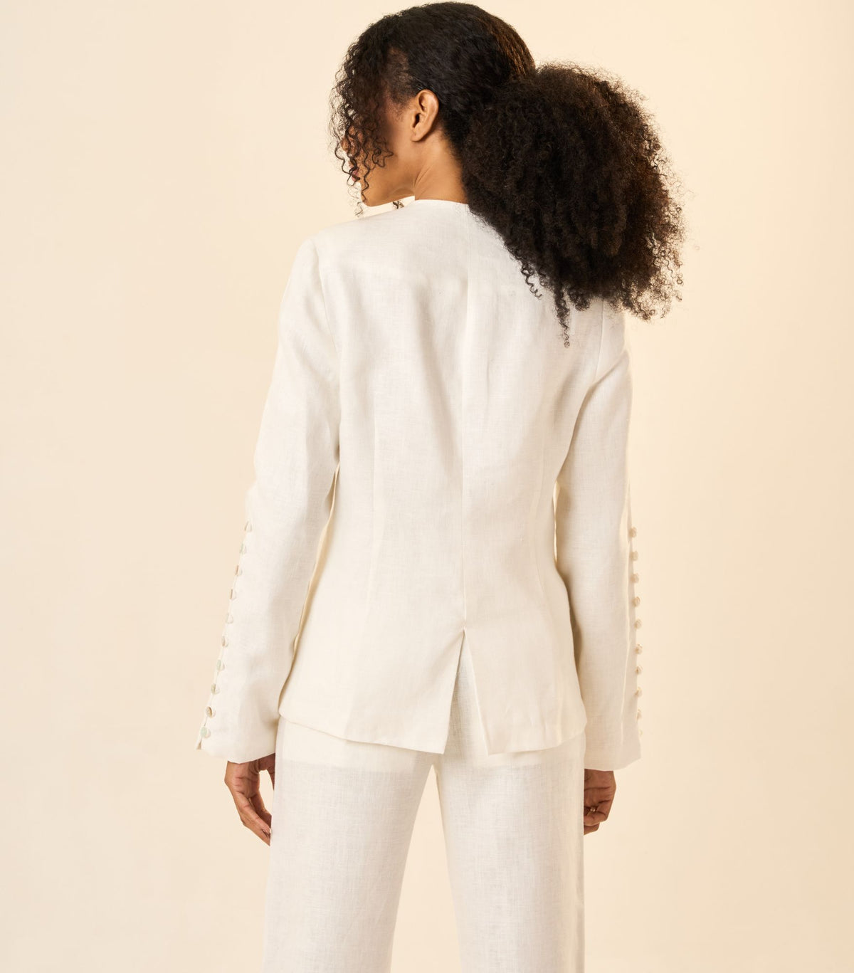 Blazer de Linho off-white Origem