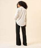 Camisa de linho off-white Rio