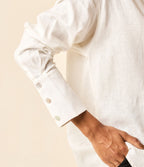 Camisa de linho off-white Rio