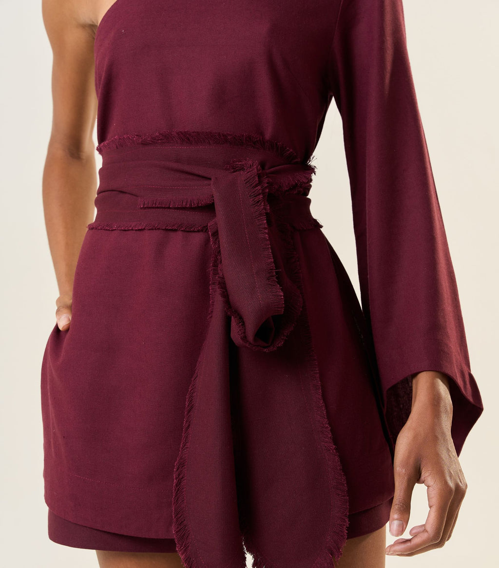 Bata de Linho jabuticaba Milena