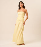 Vestido de Linho baunilha Marcela