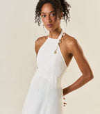 Vestido de Linho off-white Tricia