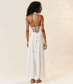 Vestido de Linho off-white Tricia