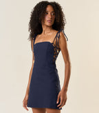 Vestido de Linho marinho Celina