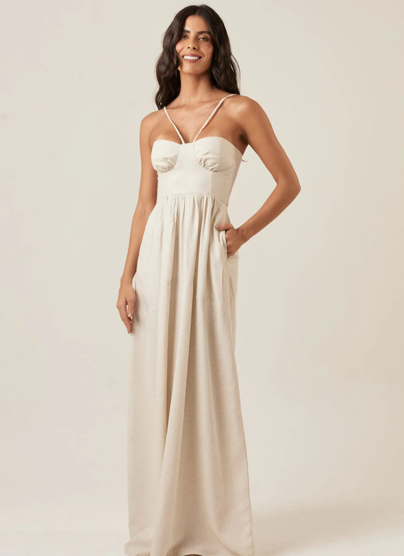 Vestido de Linho natural Rita