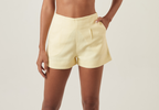 Short de linho baunilha Milena