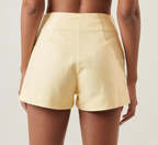 Short de linho baunilha Milena