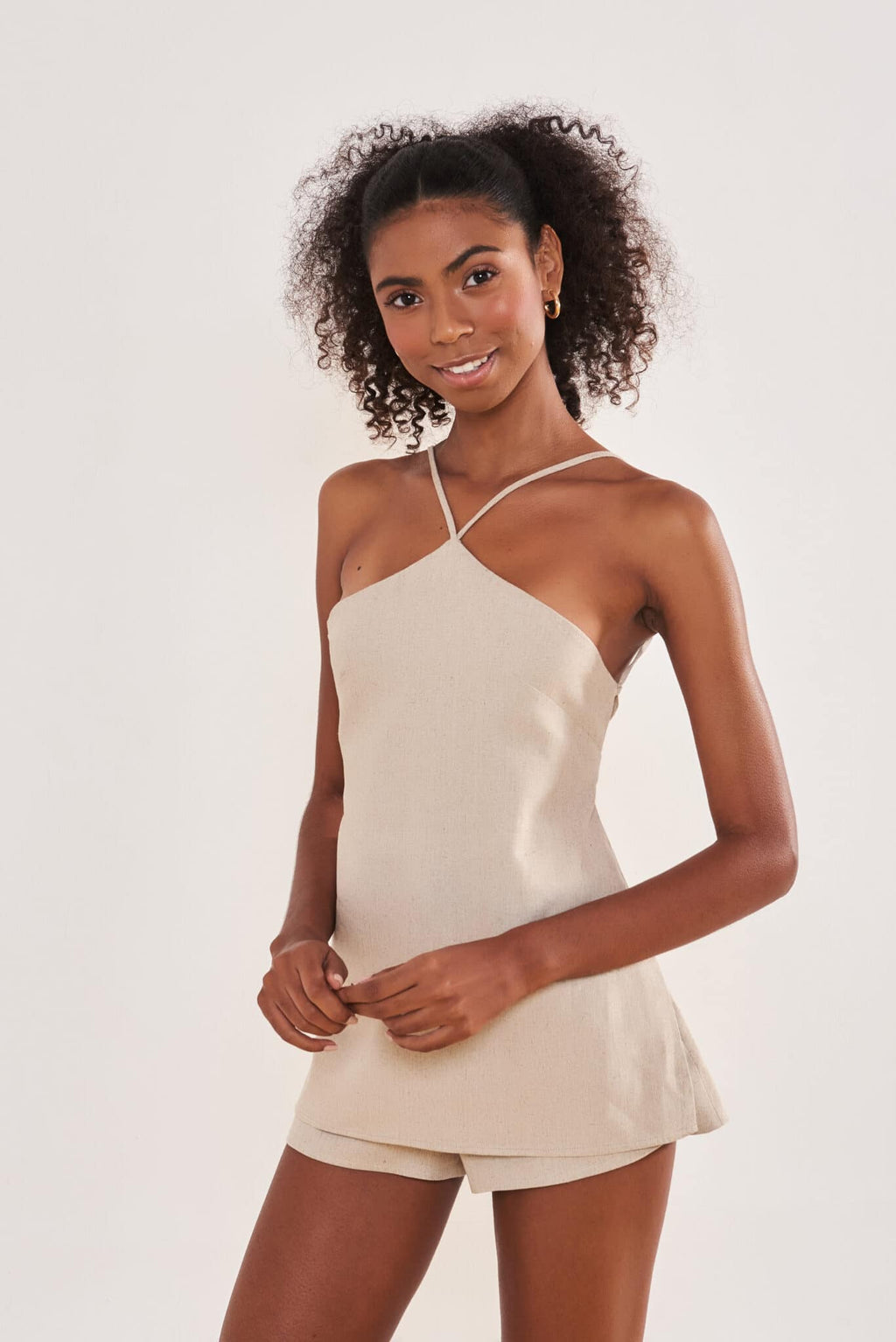 Bata de linho areia Bia