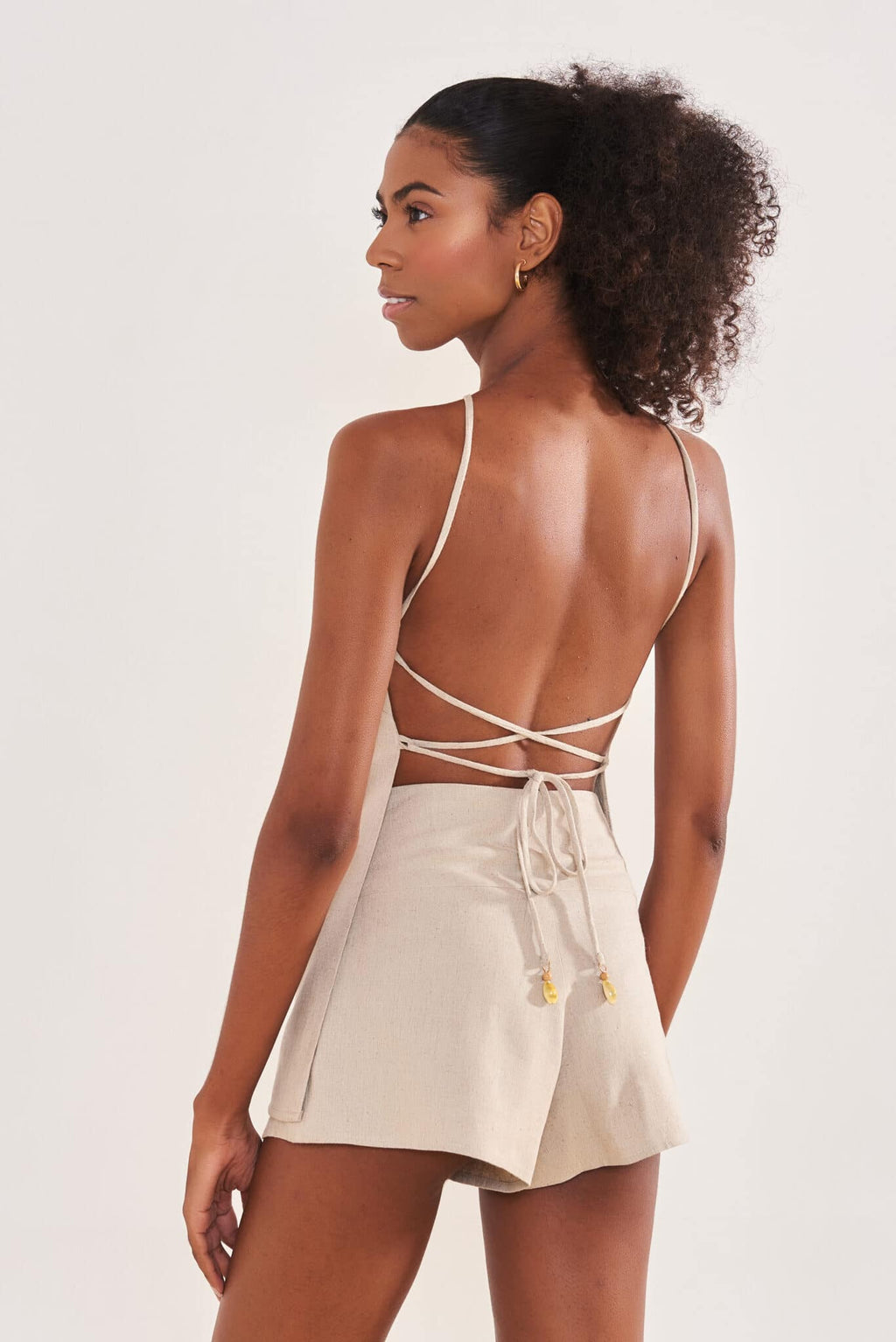 Bata de linho areia Bia